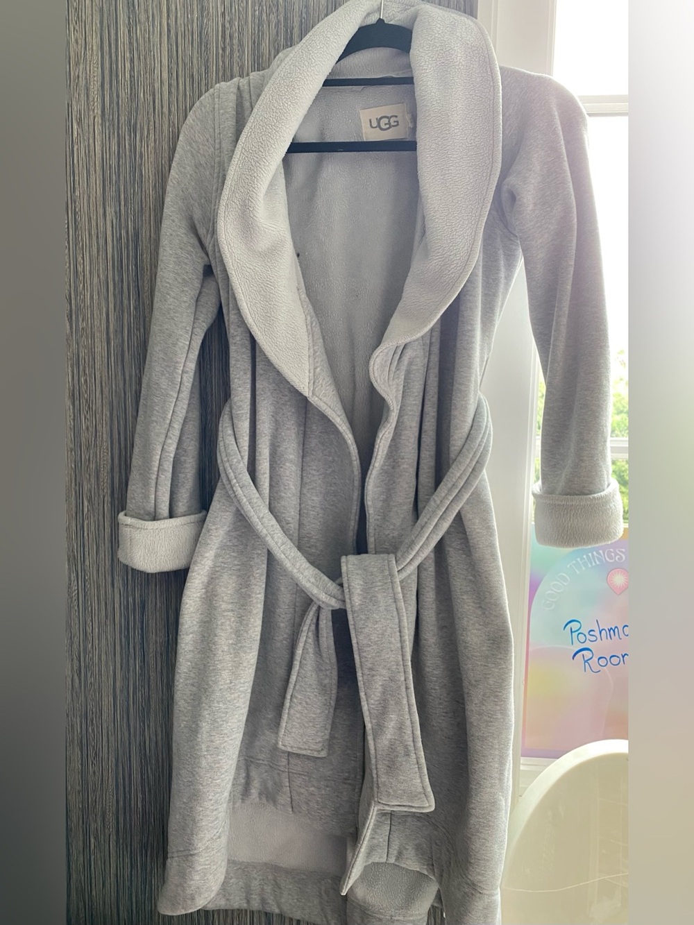 UGG Women's Light Gray Shawl Robe Sz XS - Picture 2 of 4
